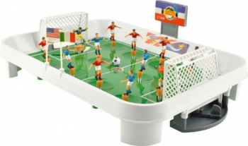 Masuta de fotbal 12 jucatori 24 steaguri tabela portar cu glisor 34x25.5 cm 