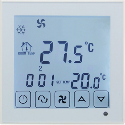 Termostat cu fir pentru aer conditionat BeOk TDS23-AC2 compatibil cu sisteme HVAC Alb 