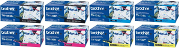 Pachet Cartus toner Brother Original 2x TN135BK Negru 2x TN135C Cyan 2x TN135M Magenta 2x TN135Y Galben 34000 pagini 