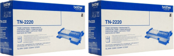 Pachet Cartus toner Brother Original 2x TN2220 Negru 5200 pagini 