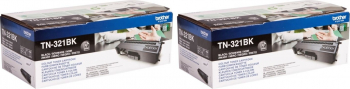 Pachet Cartus toner Brother Original 2x TN321BK Negru 5000 pagini 
