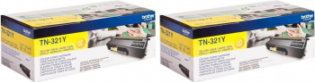 Pachet Cartus toner Brother Original 2x TN321Y Galben 5000 pagini 