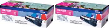Pachet Cartus toner Brother Original 2x TN325M Magenta 7000 pagini 