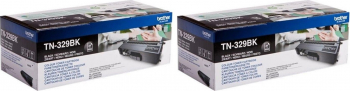 Pachet Cartus toner Brother Original 2x TN329BK Negru 12000 pagini 