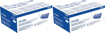Pachet Cartus toner Brother Original 2x TN3430 Negru 6000 pagini 