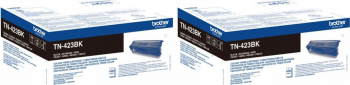 Pachet Cartus toner Brother Original 2x TN423BK Negru 13000 pagini 