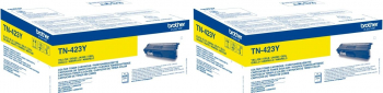 Pachet Cartus toner Brother Original 2x TN423Y Galben 8000 pagini 