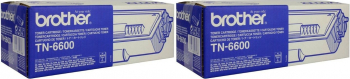 Pachet Cartus toner Brother Original 2x TN6600 Negru 12000 pagini 