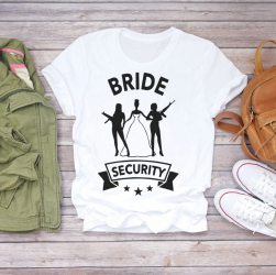 Tricou Personalizat Bumbac - Bride Security