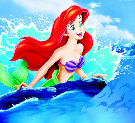 Tablou canvas Mica sirena II - Ariel 45 x 30 cm 