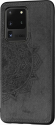 Husa de protectie Bibilel pentru Samsung Galaxy S20 Ultra cu motive Mandala protectie spate bumper capac de protectie Negru BBL1539 