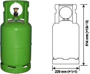 Butelie freon auto 12kg tip R134a 