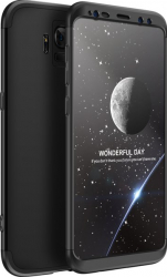 Husa protectie pentru Samsung Galaxy S9 Plus Negru Fullbody acoperire completa 360 grade cu folie de protectie gratis 