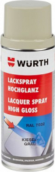 Lac spray gri siliciu lucios 7032 Wurth 