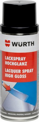 Lac spray negru lucios 9005 Wurth 