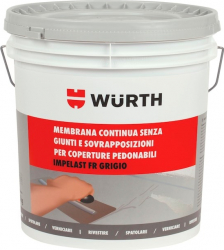 Membrana lichida hidroizolanta elastica ranforsata gri 20 kg IMPELAST FR - Wurth 