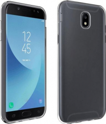 Pachet husa Samsung Galaxy J3 2017 MyStyle transparenta cu folie de sticla gratis 