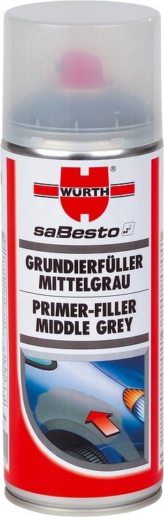 Primer filler gri mediu 400 ml Wurth 