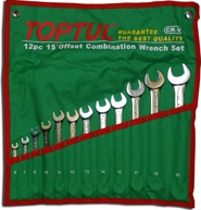 Set 12 chei combinate fixe inelare cotite 6-22mm Toptul 