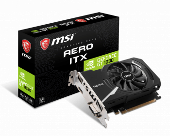 Placa video MSI GeForce GT 1030 AERO ITX 2GD4 OC 2GB DDR4 64-bit