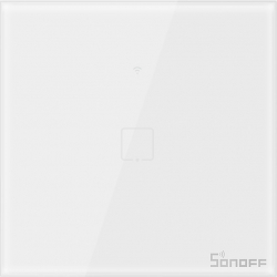 Intrerupator simplu cu touch Sonoff T1EU1C Wi-Fi + RF Alb 