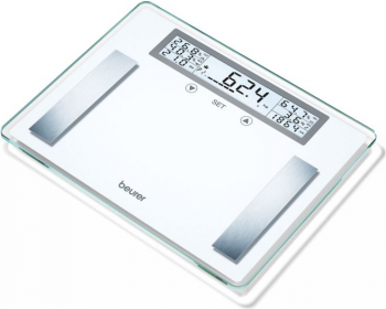Cantar electronic Beurer BG51XXL 200 kg Diviziune 100 g Memorie 10 utilizatori IMC AMR Alb 