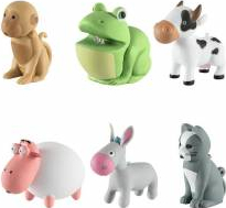 Breloc cu LED diverse animalute set 12 bucati