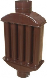 Burlan Radiator Recuperator Caldura Soba Semineu Emailat 120mm + LIVRARE GRATUITA 