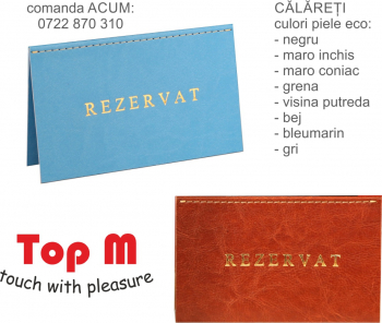 Pachet 5 buc semn REZERVAT CALARATEI PIELE ECO 