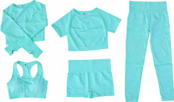 set fitness 5 piese verde m 