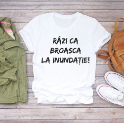 Tricou Personalizat Bumbac- Broasca la inundatie