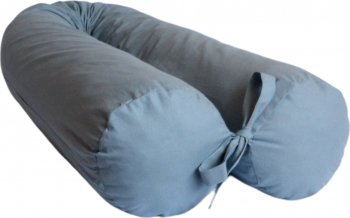 Perna gravide multifunctionala 100 bumbac gri 160 cm x 15 cm 