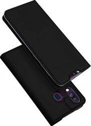 Husa premium tip carte DuxDucis Skin compatibila cu Huawei Y6P Negru 