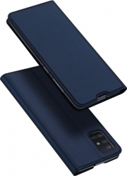 Husa premium tip carte DuxDucis Skin compatibila cu Samsung A51 Albastru 