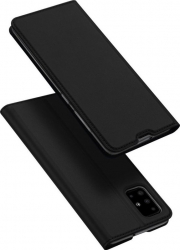 Husa premium tip carte DuxDucis Skin compatibila cu Samsung A51 Negru 