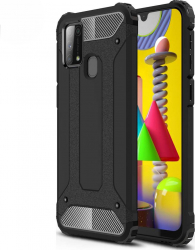 Husa din policarbonat dur compatibila cu Samsung Galaxy M31 Negru 