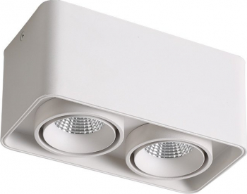 Spot Led Cub 2X15W 2700Lm 4000K 195X100X100 Alb Fucida 