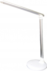 Lampa De Birou Led Coral 5.2w 5000k Dimabil Usb Charge Argint Fucida 