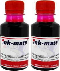 Pachet Flacon cerneala Ink-Mate Compatibil Brother 2x LC1220M Magenta 200 ml 
