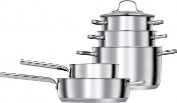 Set de oale Smile MGK-07 inductie Otel inoxidabil set 9 piese buc 