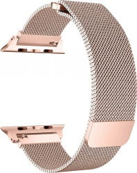 Curea din otel inoxidabil pentru Apple Watch 1/2/3/4/5 dimensiune 42/44 mm Rose Gold TLF-SHO2970 