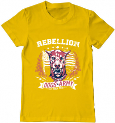 Tricou barbat Adler rebellion Bumbac Regular fit Galben XXXL 