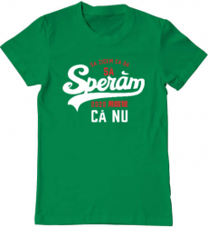 Tricou barbat Adler sa speram ca nu Bumbac Regular fit Verde mediu XXXL 