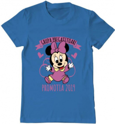 Tricou barbat Printado absolvire minnie mouse Bumbac Regular fit Albastru azuriu M INTL 