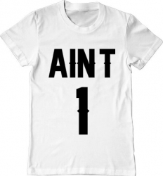 Tricou barbat Printado ain t one Bumbac Regular fit Alb 3XL INTL 