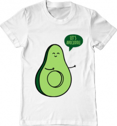 Tricou barbat Printado avocuddle 1 Bumbac Regular fit Alb 3XL INTL 