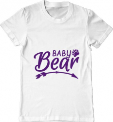 Tricou barbat Printado baby bear Bumbac Regular fit Alb 3XL INTL 