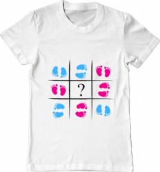 Tricou barbat Printado baby steps Bumbac Regular fit Alb L INTL 