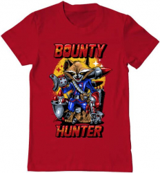 Tricou barbat Printado bounty hunter Bumbac Regular fit Rosu L INTL 