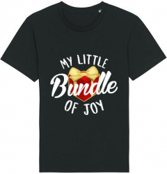 Tricou barbat Printado Casual bundle of joy Bumbac Regular fit Negru 2XL INTL 